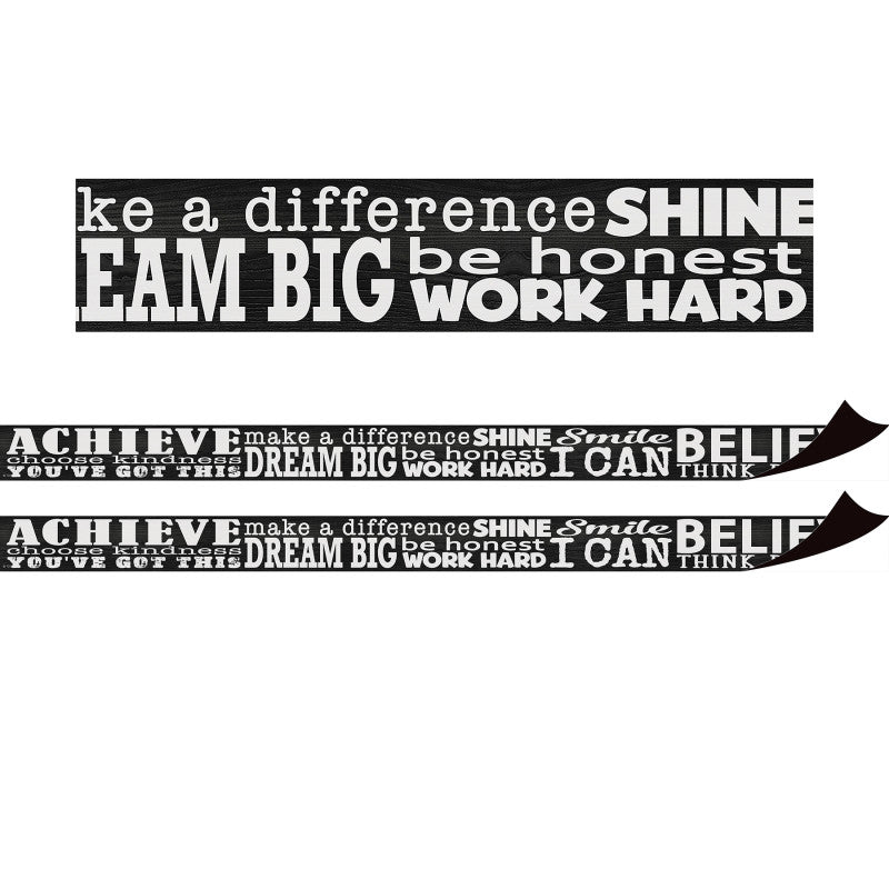 TEACHER CREATED RESOURCES - Modern Farmhouse Positive Sayings Magnetic Border, 24 Feet Per Pack, 2 Packs