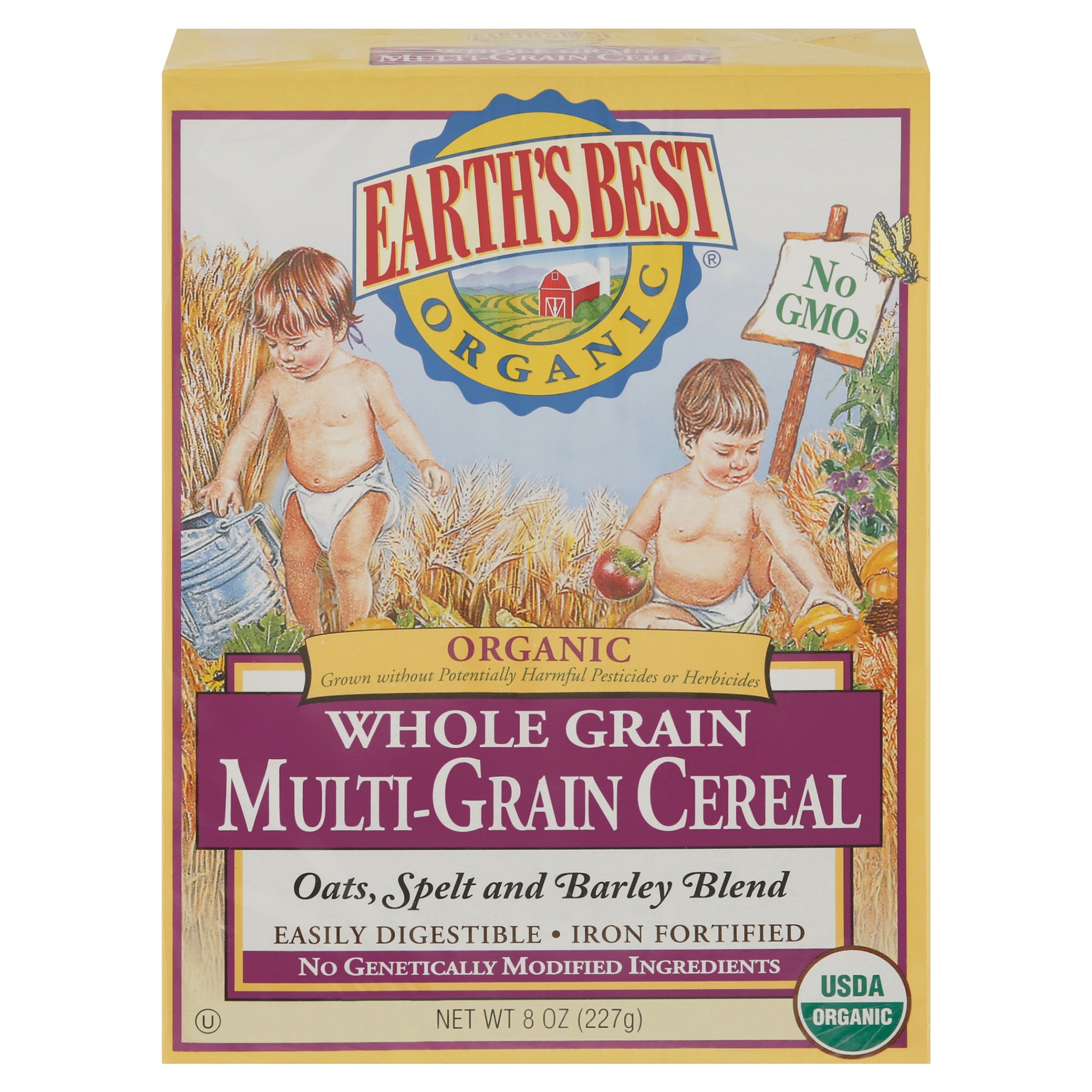 Earth's Best Organic Whole Grain Multi-Grain Cereal 8 oz - Case of 12
