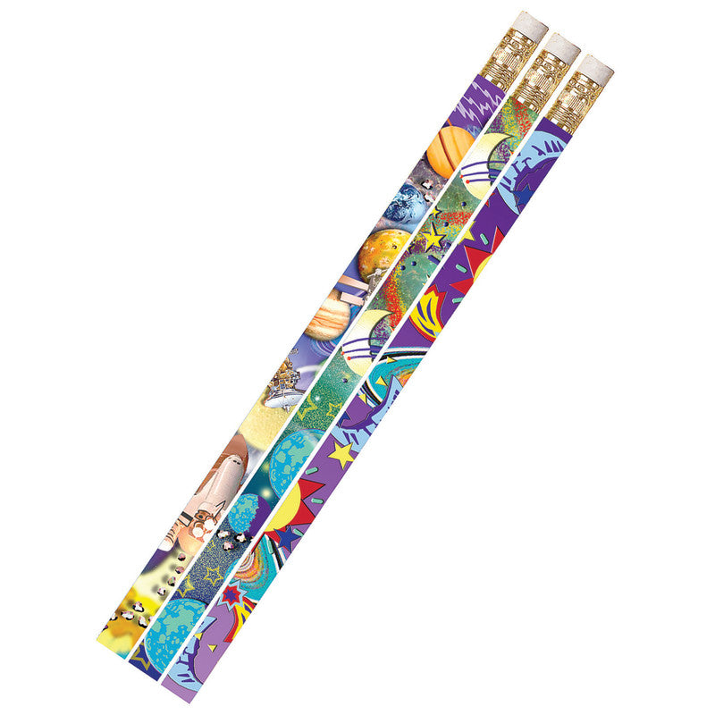 MUSGRAVE PENCIL COMPANY - Galaxy Galore Motivational/Fun Pencils, Pack of 144