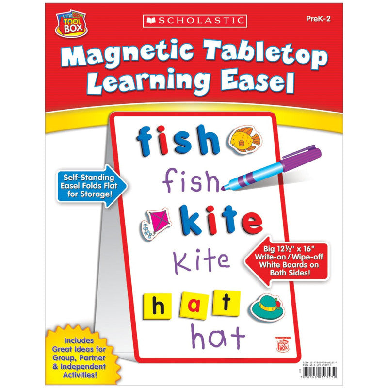 SCHOLASTIC TEACHING SOLUTIONS - Little Red Tool Box Magnetic Tabletop Learning Easel