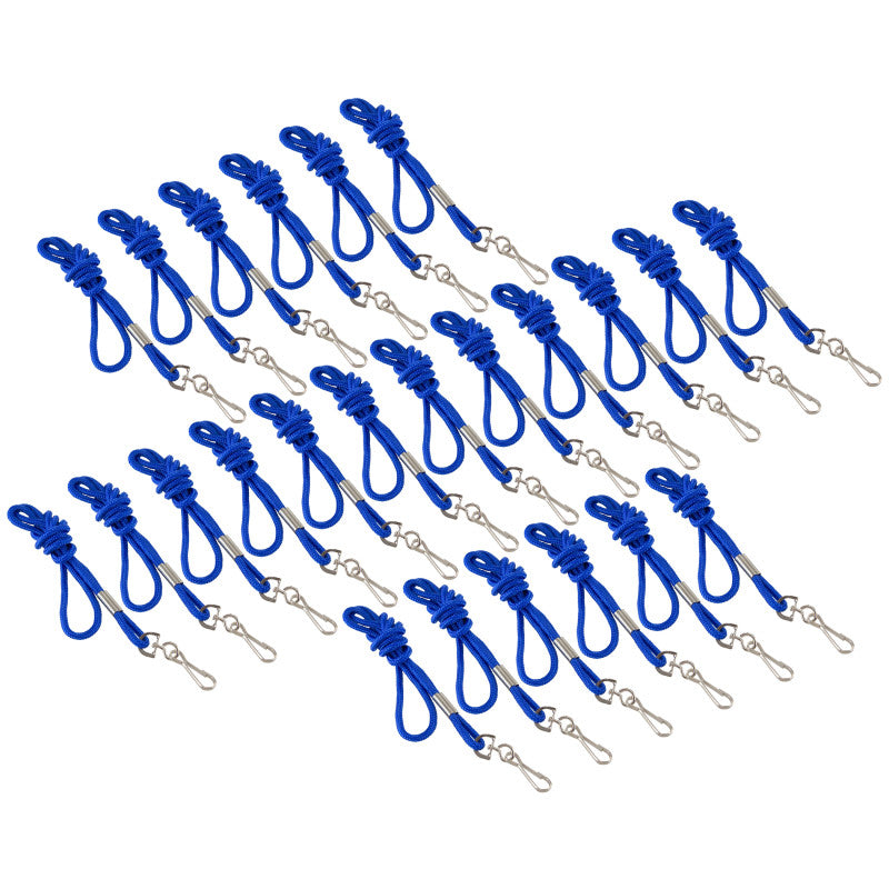 SICURIX - Standard Lanyard Hook Rope Style, Blue, Pack of 24