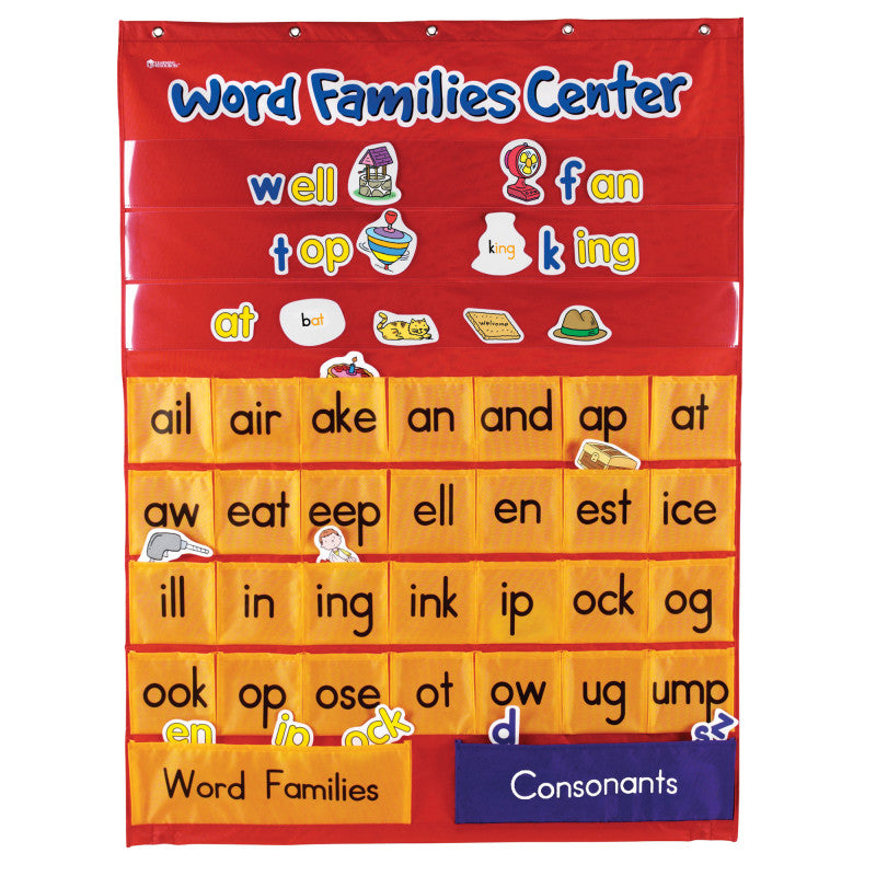 LEARNING RESOURCES - Word Families & Rhyming Center Pocket Chart
