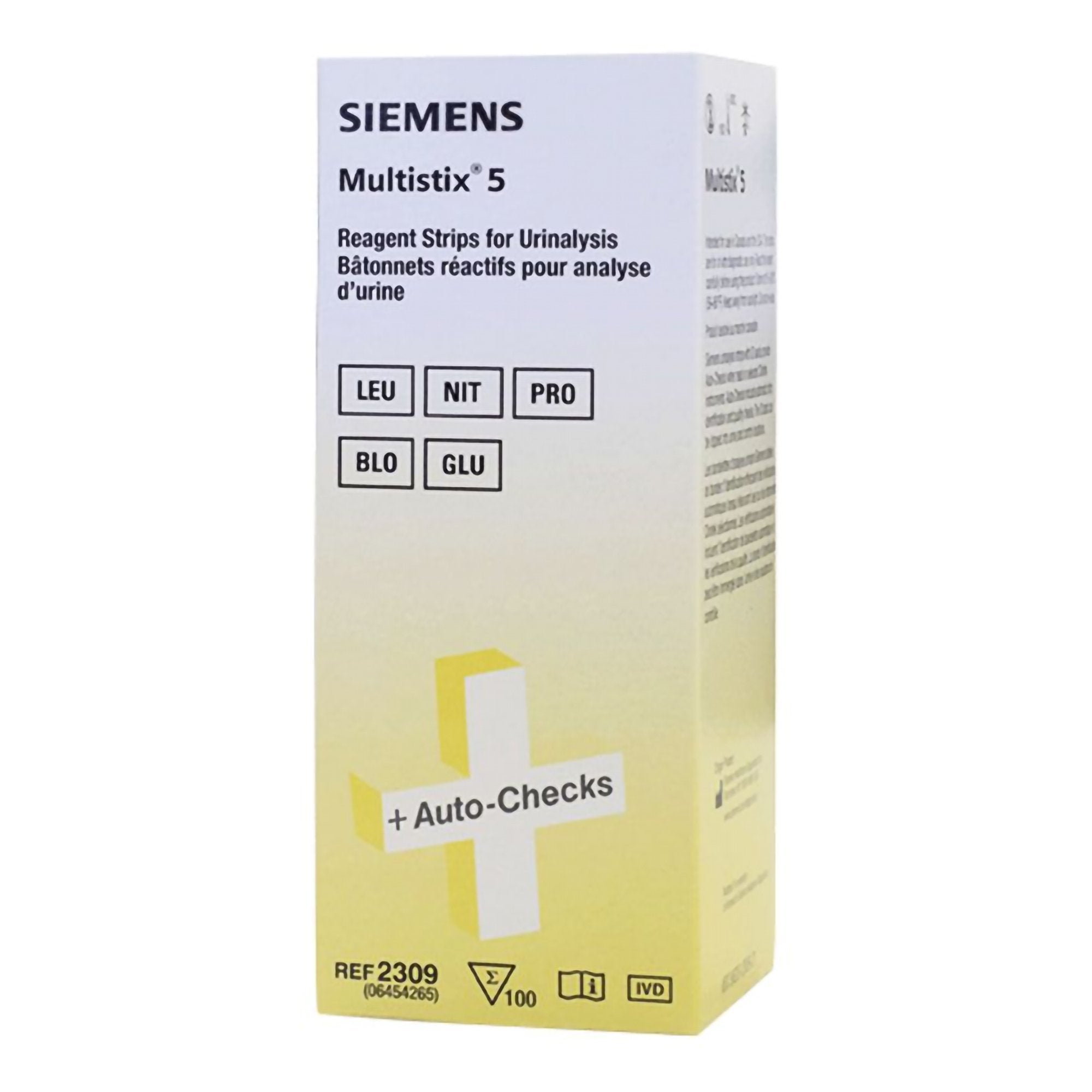 Siemens - Urinalysis Reagent Multistix® 5 Blood, Glucose, Leukocytes, Protein, Nitrite CLIA Waived For Urinalysis [1/BT]