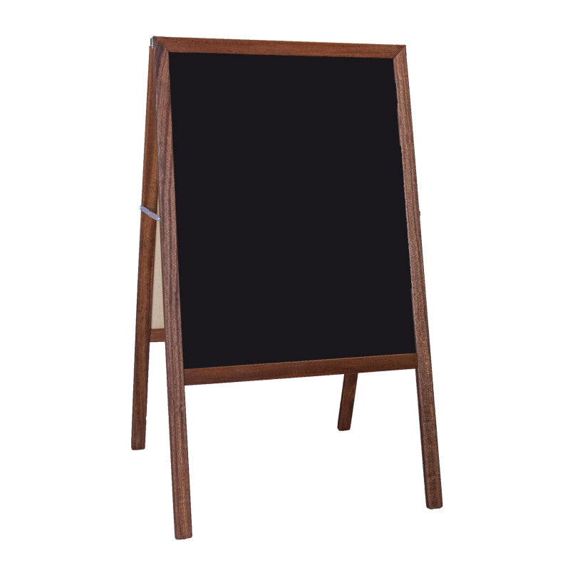 FLIPSIDE PRODUCTS - Stained Marquee Easel with Black Chalkboard, 42" H x 24"W