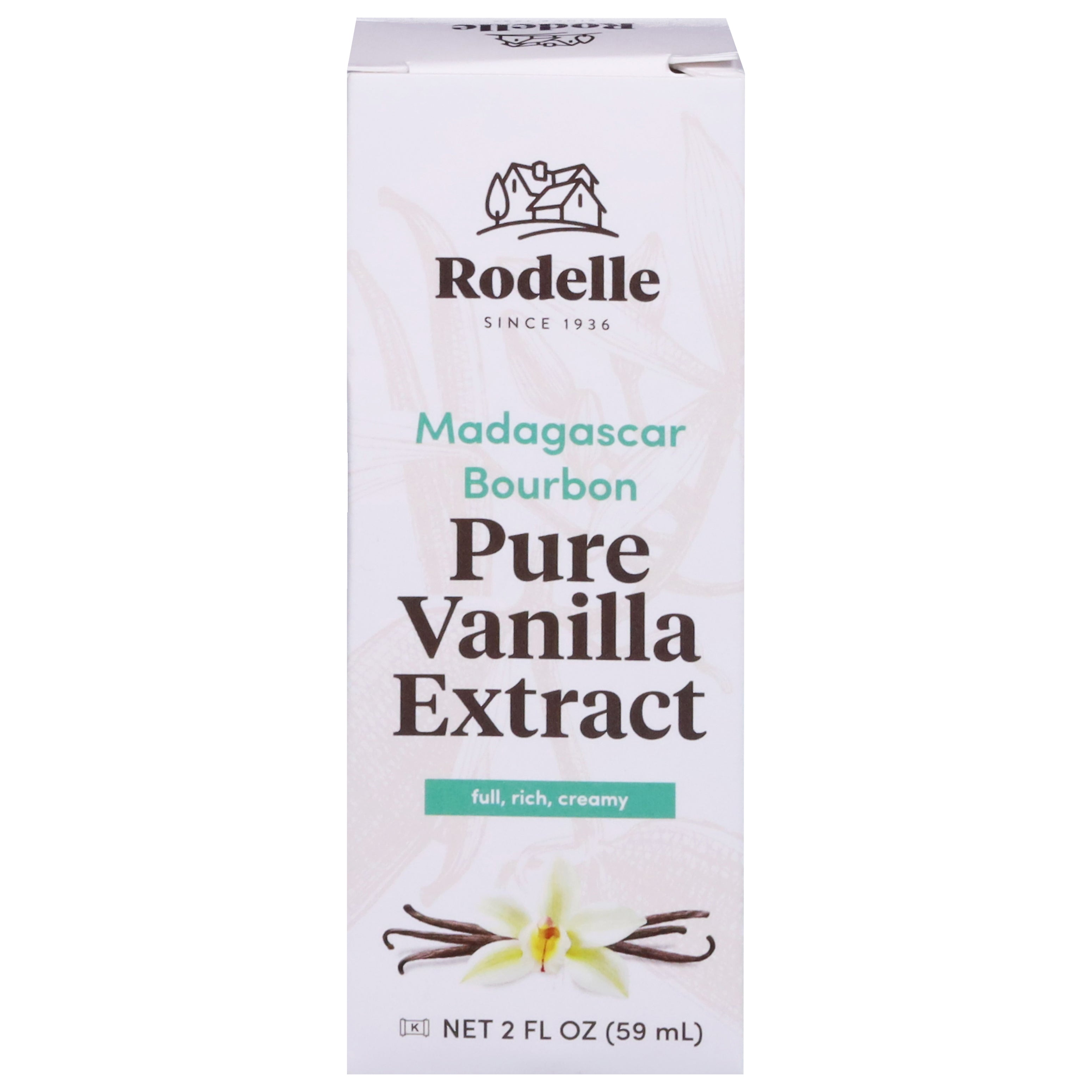 Rodelle Madagascar Bourbon Pure Vanilla Extract 2 fl oz - Case of 6