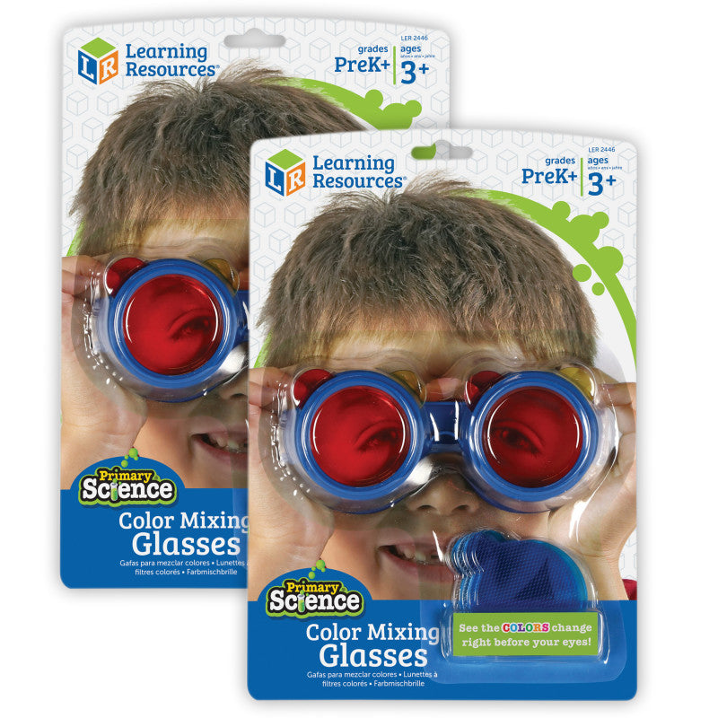 LEARNING RESOURCES - Primary Science Color Mixing Glasses, Pack of 2