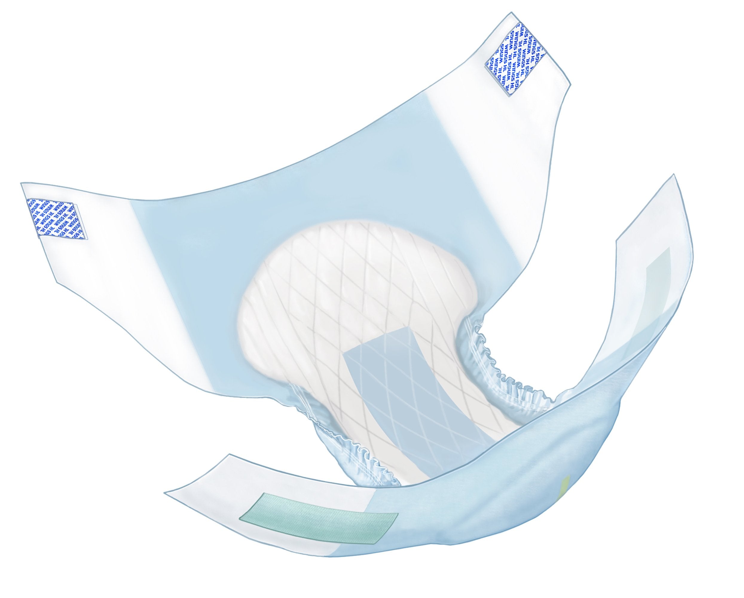 Cardinal - Unisex Adult Incontinence Brief Wings™ Ultra X-Large Disposable Heavy Absorbency [60/CS] (864857_CS)