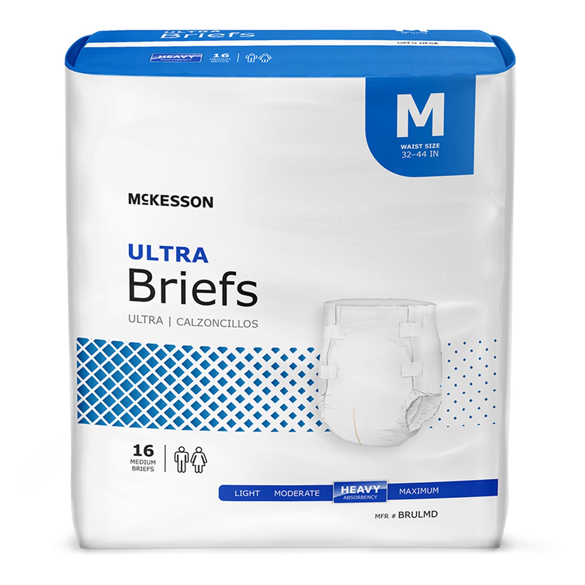 McKesson Brand - Unisex Adult Incontinence Brief McKesson Ultra Medium Disposable Heavy Absorbency [1/BG]