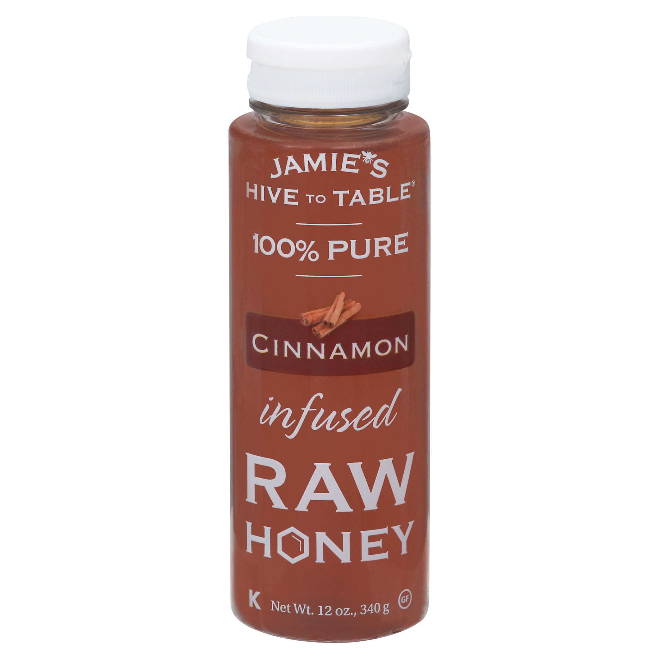 Jamie's Hive to Table 100% Pure Infused Cinnamon Honey 12 oz - Case of 9