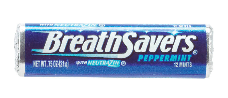 BREATH SAVERS - Breath Savers Peppermint Mints 0.75 oz - Case of 24