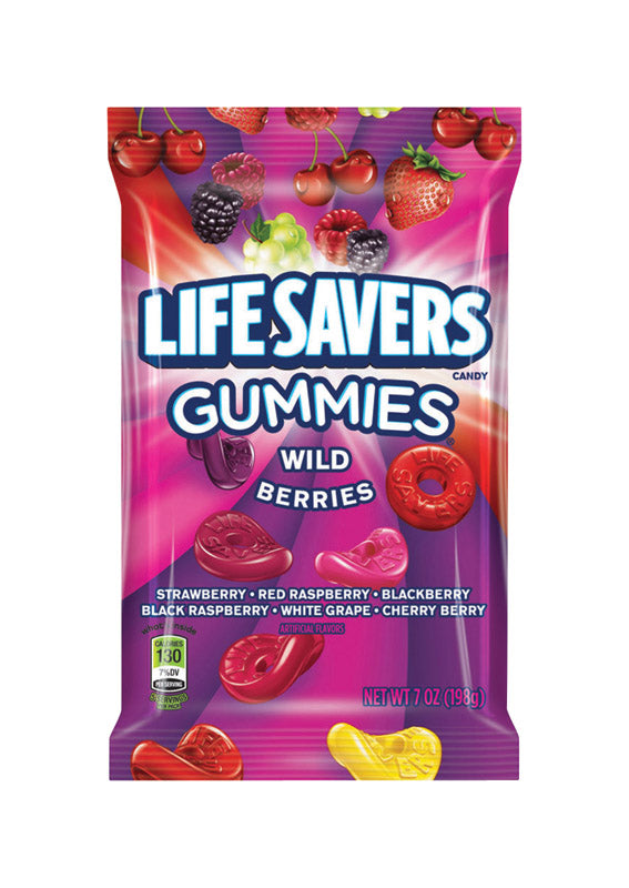GUMMI SAVERS - Life Savers Wild Berries Gummi Candy 7 oz - Case of 12