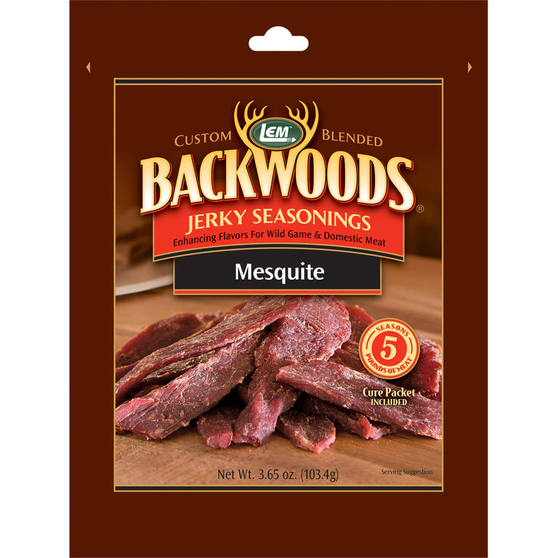 LEM - LEM Backwoods Mesquite Jerky Seasoning 3.65 oz Bagged - Case of 6