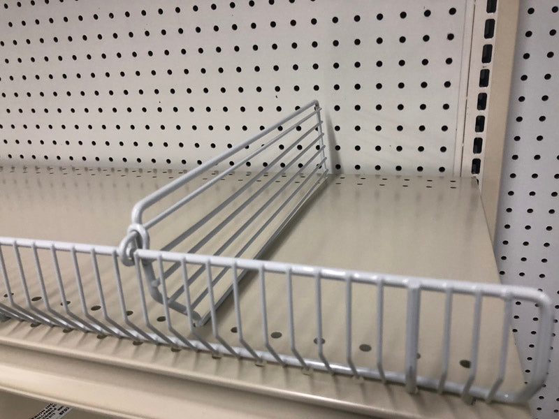 TRION - Gray Steel Shelf Divider 3 in. H X 22 in. L 20 pk