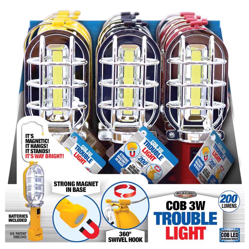BLAZING LEDZ - Blazing LEDz 240 lm Assorted LED COB Trouble Light - Case of 12