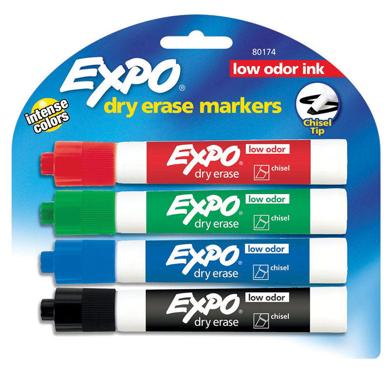 EXPO - EXPO 1 Low Odor Assorted Color Dry Erase Markers 4 pk - Case of 6