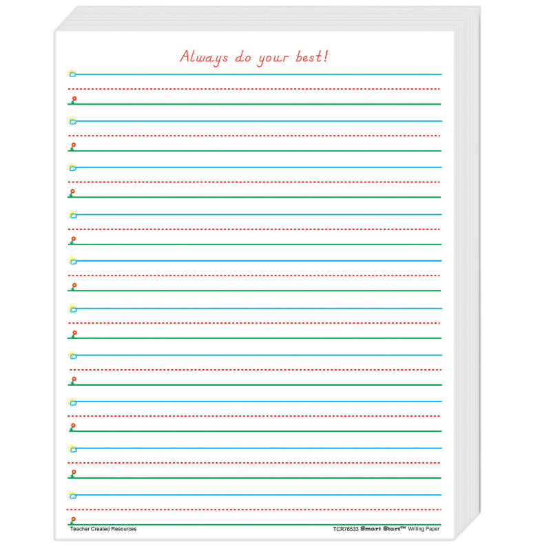 TEACHER CREATED RESOURCES - Smart Start 1-2 Writing Paper: 360 Sheets