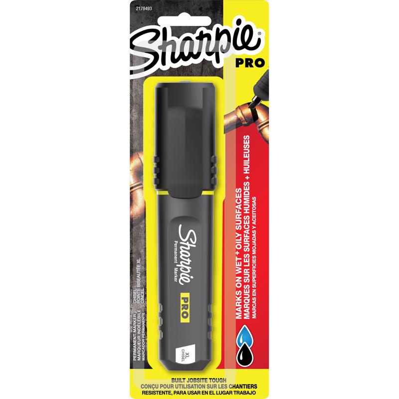 SHARPIE - Sharpie PRO Black XL Chisel Tip Permanent Marker 1 pk