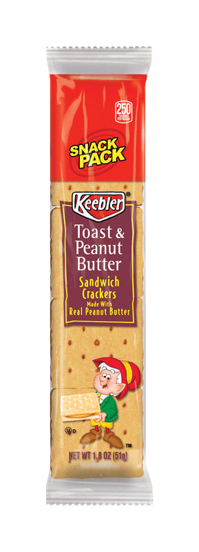 KEEBLER - Keebler Toast and Peanut Butter Crackers 1.8 oz Pouch - Case of 12