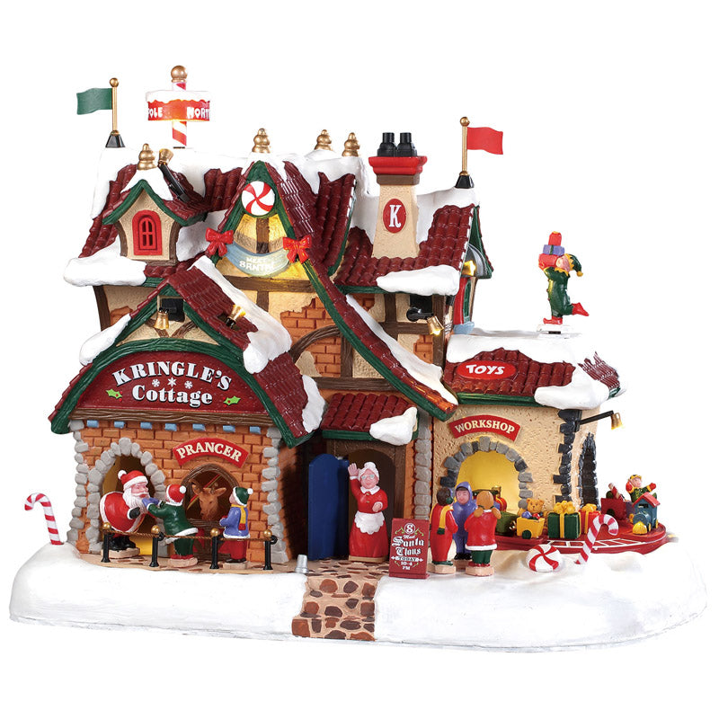 LEMAX - Lemax Multicolored Kringle's Cottage Christmas Village 9.5 in.