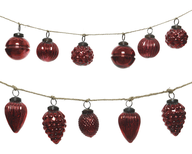 DECORIS - Decoris 4 ft. L Bauble and Acorn Garland - Case of 6