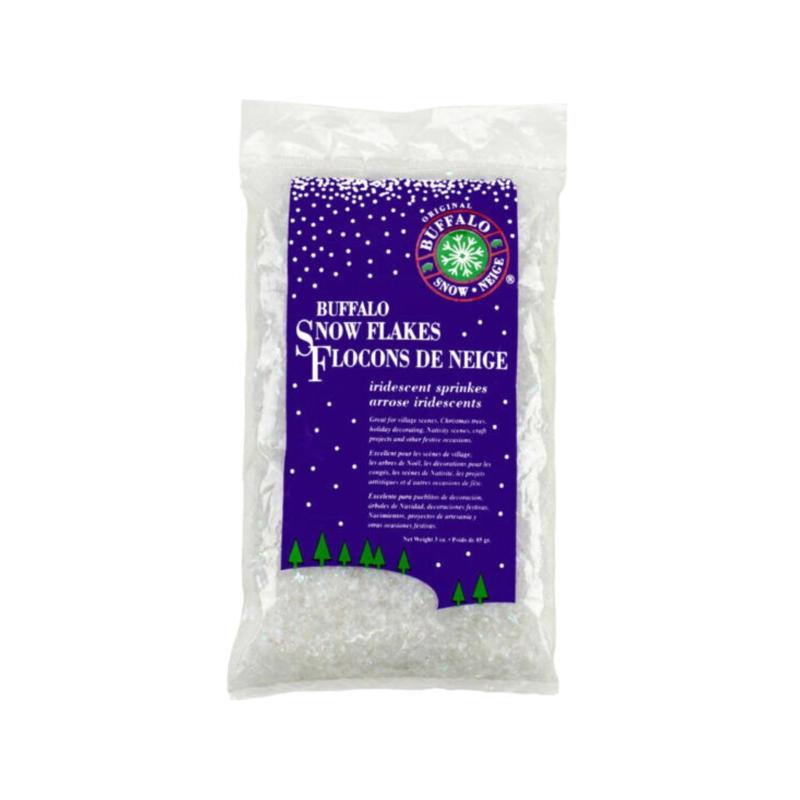 BUFFALO - Buffalo Iridescent Snowflakes Artificial Snow Polyethylene 1 pk - Case of 24