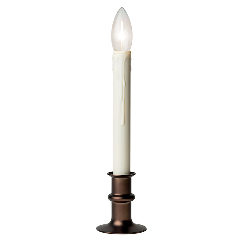 CELESTIAL LIGHTS - Celestial Lights Ivory no scent Scent Battery Operated Taper Window Candle