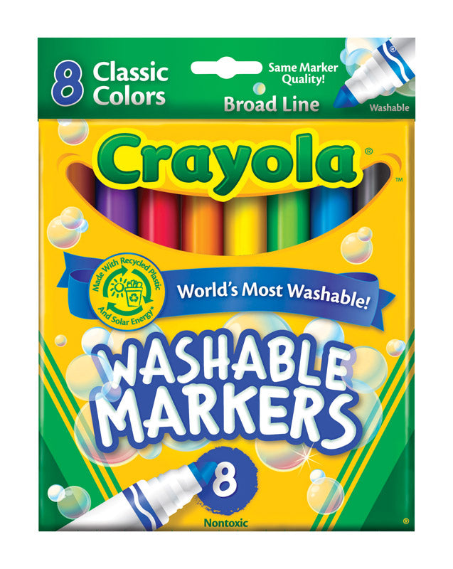 CRAYOLA - Crayola Color Max Assorted Broad Tip Markers 8 pk