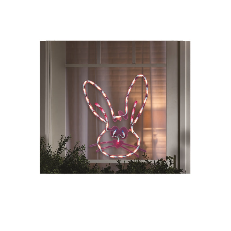 IMPACT INNOVATIONS - Impact Innovations Easter Lighted Bunny Face Glass/Plastic 1 pk - Case of 6