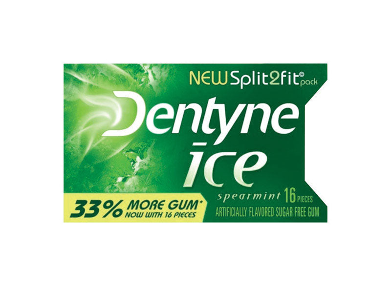 DENTYNE - Dentyne Ice Sugar Free Spearmint Chewing Gum 16 pk - Case of 9