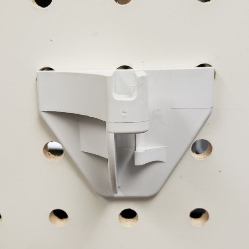 QUICK BACK - 1.35 in. 250 White Plastic Use with the hooks above Peg Hook Back 100 pk