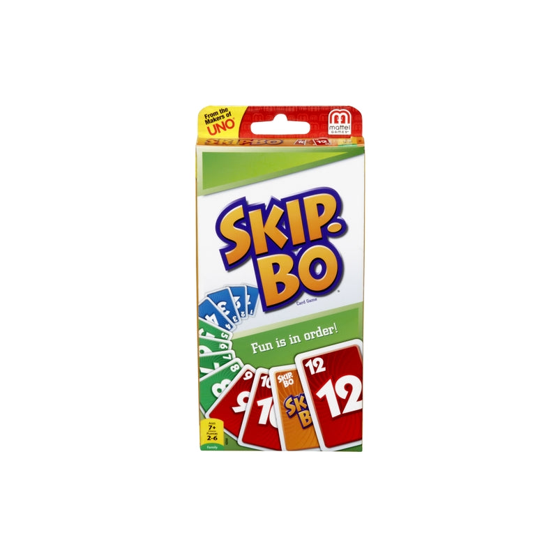 MATTEL - Mattel Skip-Bo Card Game Cardboard Multicolored 162 pc