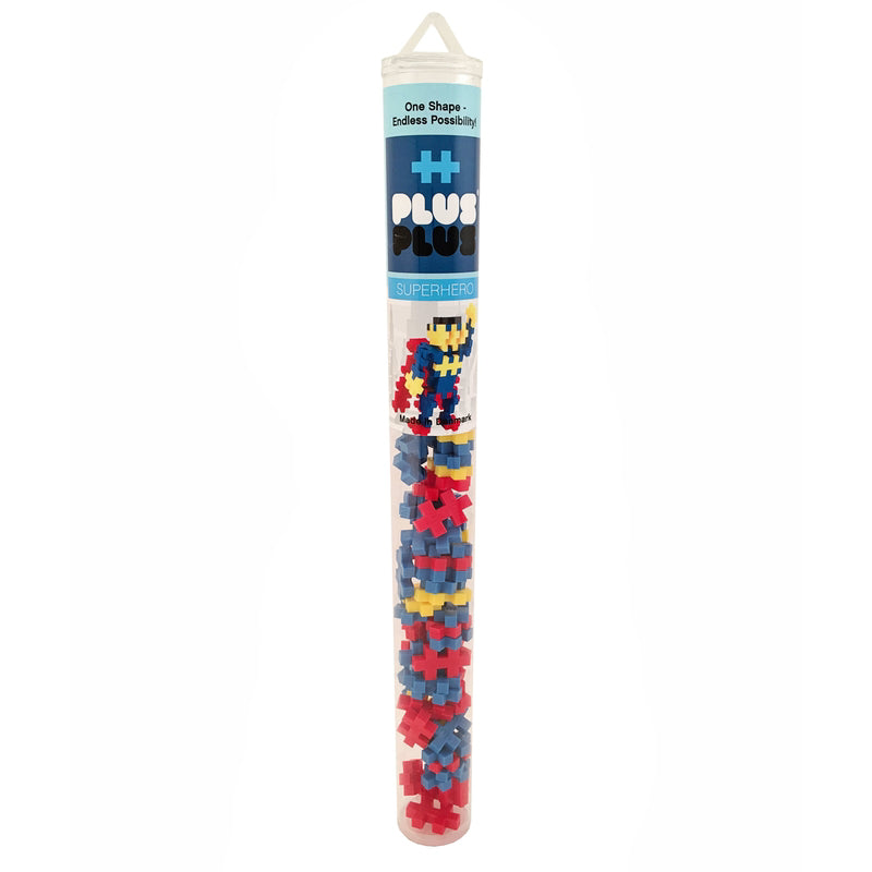 PLUS-PLUS - Plus-Plus Superhero Building Toy Plastic Multicolored 70 pc