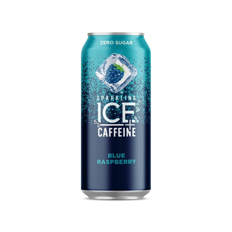 SPARKLING ICE - Sparkling Ice Blue Raspberry Caffeine Beverage 16 oz 1 pk - Case of 12