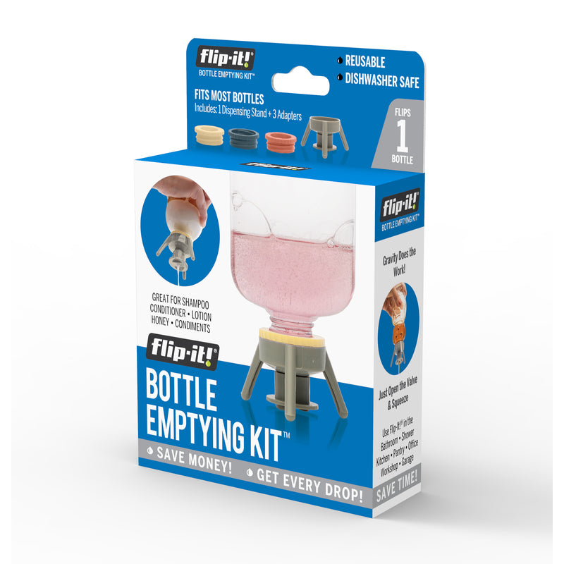 FLIP-IT! - Flip-it! Gray Polypropylene Bottle Emptying Kit