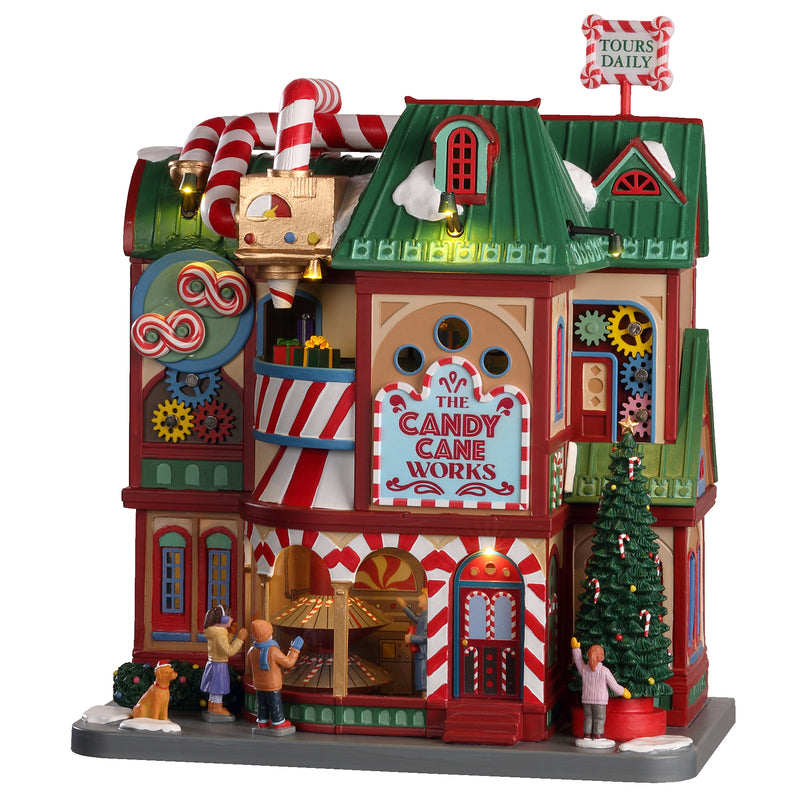 LEMAX - Lemax Multicolored The Candy Cane Works Christmas Village 10 in.