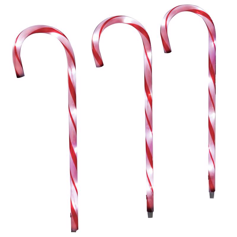 CELEBRATIONS - Celebrations Clear Candy Cane 27 in. Pathway Decor - Case of 12