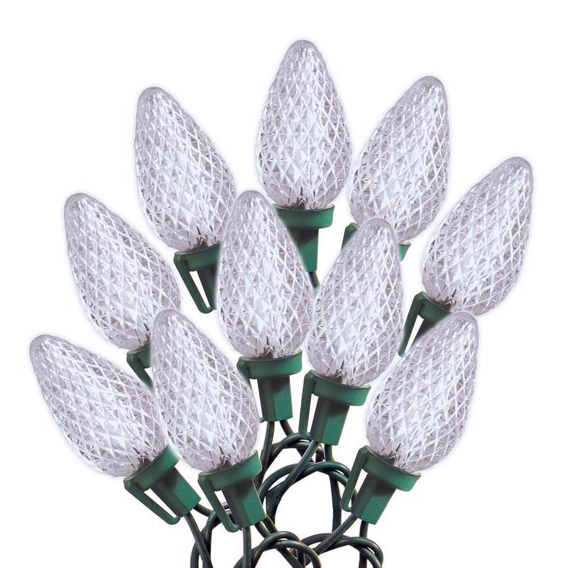 CELEBRATIONS - Celebrations Blue LED C9 Cool White 75 ct String Christmas Lights 49 ft. - Case of 4