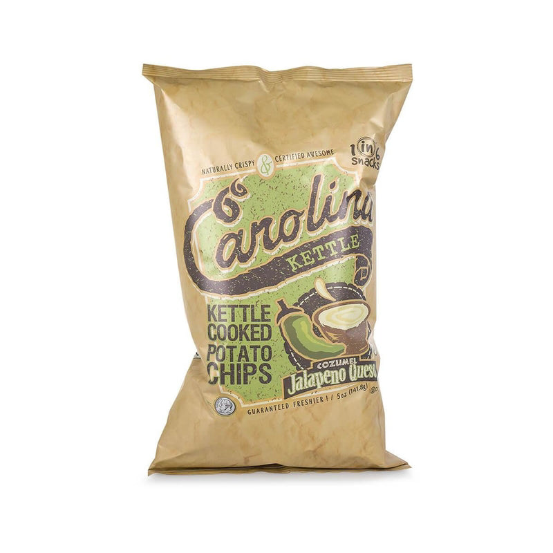 1 IN 6 SNACKS - 1 in 6 Snacks Carolina Jalapeno Queso Kettle Cooked Potato Chips 5 oz Bagged - Case of 14