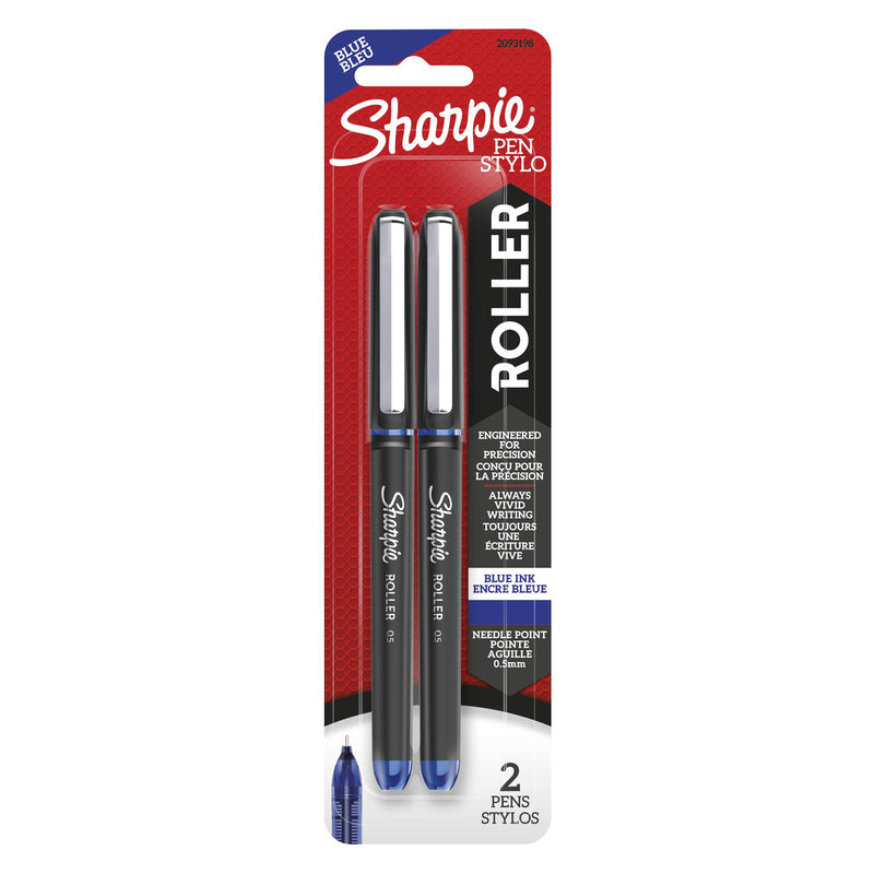 SHARPIE - Sharpie Blue Retractable Rollerball Pen 2 pk - Case of 6