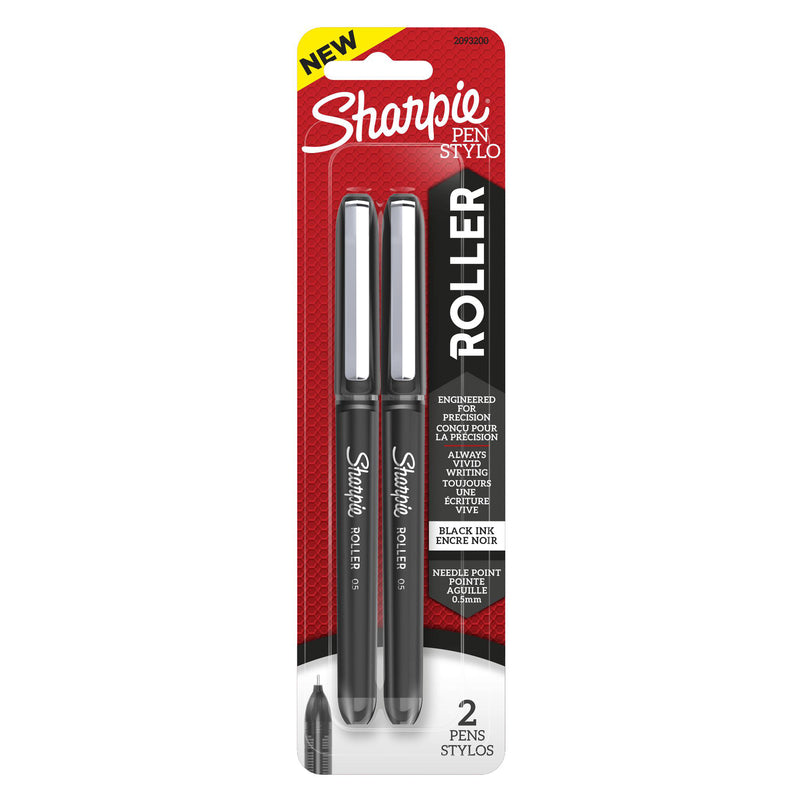 SHARPIE - Sharpie Black Retractable Rollerball Pen 2 pk - Case of 6