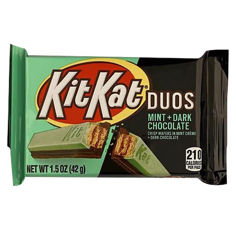 KIT KAT - Kit Kat DUOS Dark Chocolate/Mint Candy Bar 1.5 oz - Case of 24
