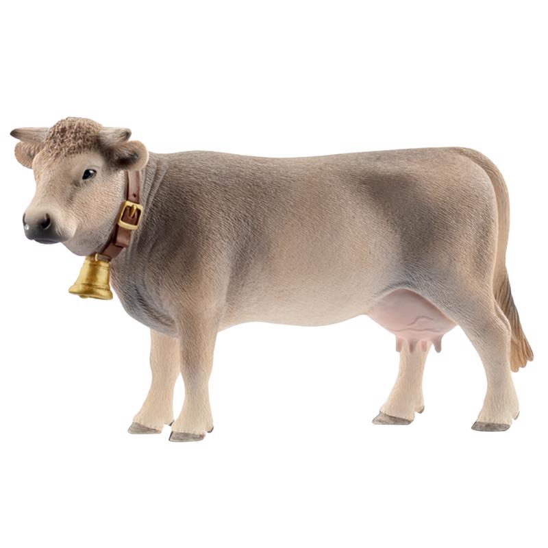 SCHLEICH - Schleich Farm World Braunvieh Cow Toy Plastic Brown - Case of 5