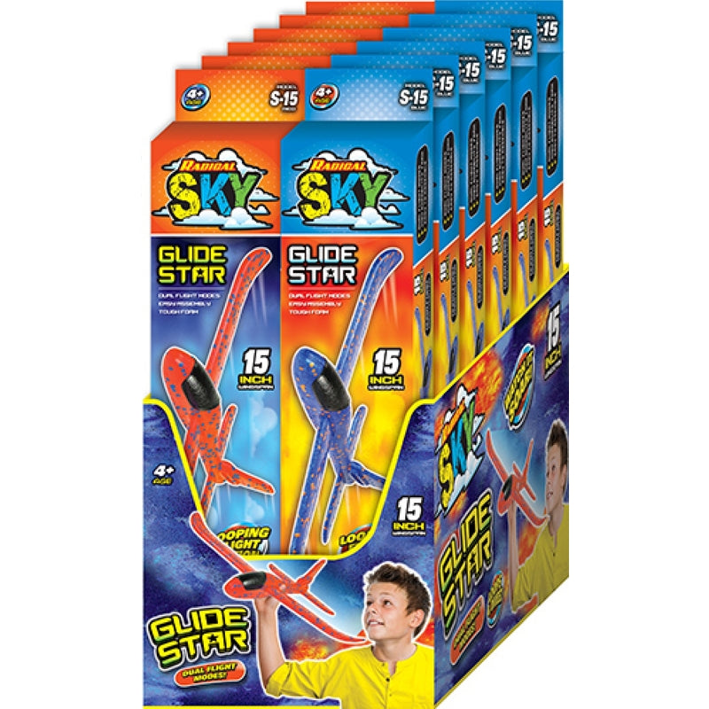 JA-RU - Ja-Ru Radical Sky Foam Glider Foam Assorted - Case of 12