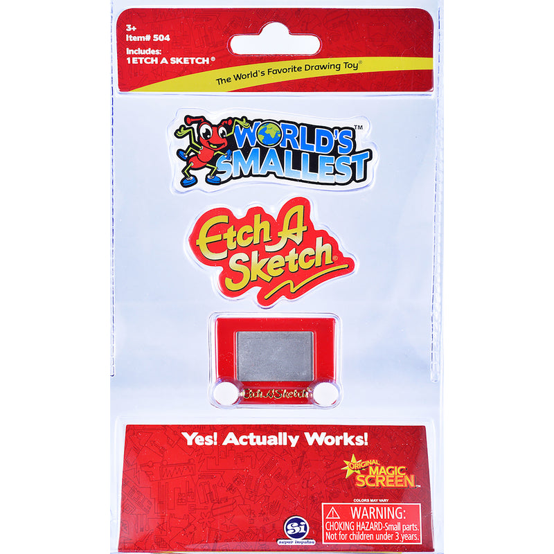 SUPER IMPULSE - Super Impulse Worlds Smallest Etch A Sketch Plastic Red/White
