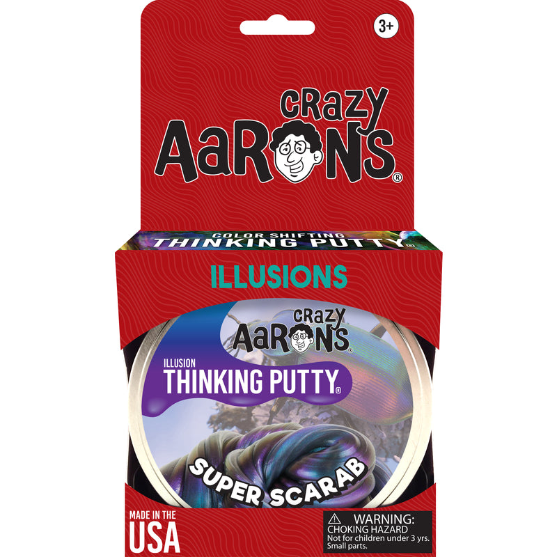 CRAZY AARON'S - Crazy Aaron's Illusion Thinking Putty Super Scarab Putty Silicone Multicolored