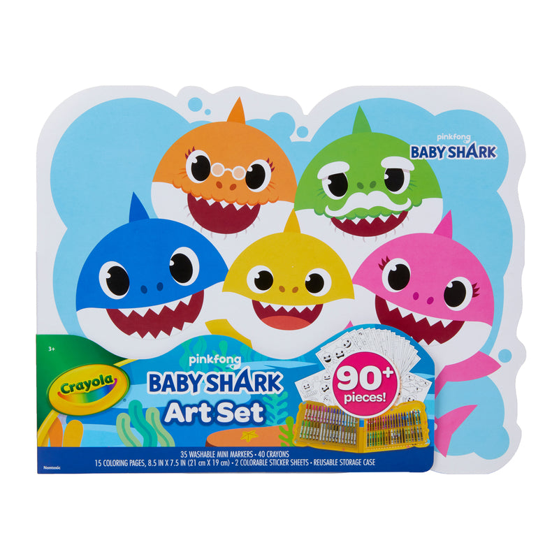 CRAYOLA - Crayola Baby Shark Art Set 90 pc - Case of 4