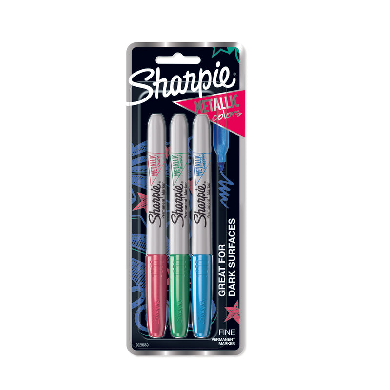 SHARPIE - Sharpie Assorted Fine Tip Metallic Marker 3 pk