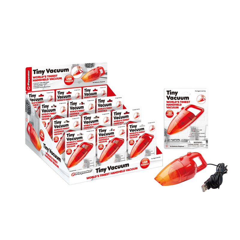 PLAYMAKER TOYS - Playmaker Toys Tiny Vacuum Toy 1 pc - Case of 12