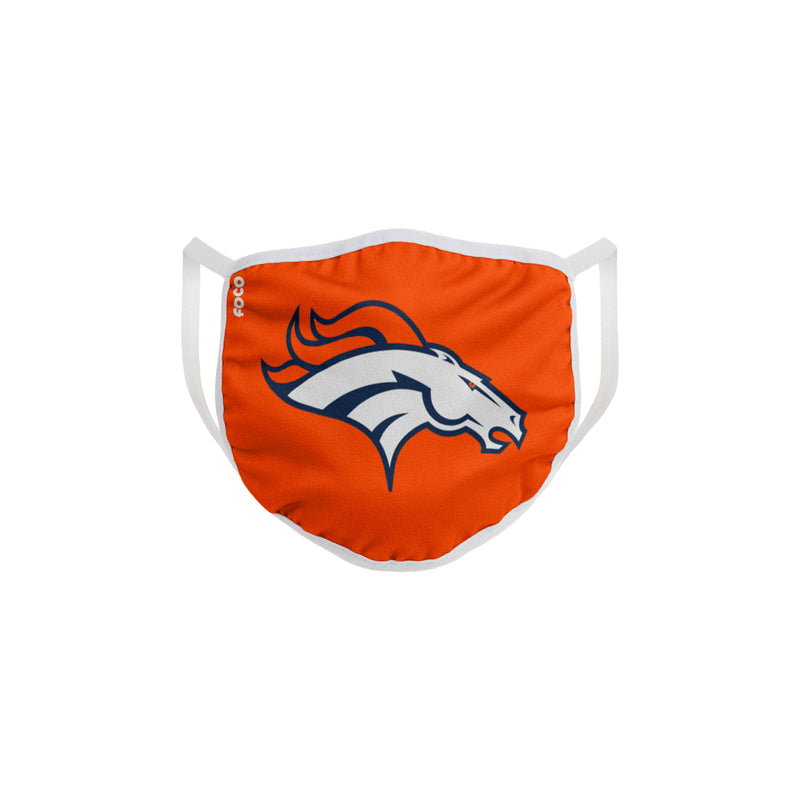 FOCO - FOCO Household Multi-Purpose Denver Broncos Face Mask Multicolored 1 pk