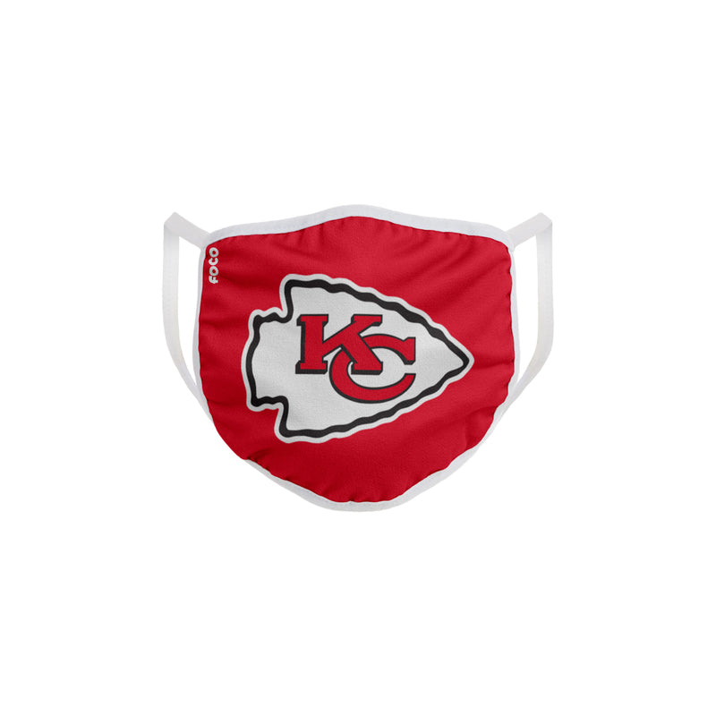 FOCO - FOCO Household Multi-Purpose Kansas City Chiefs Face Mask Multicolored 1 pk